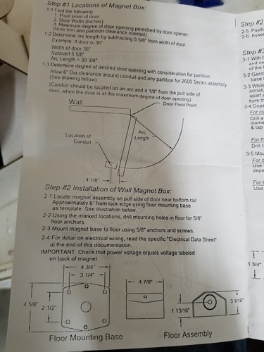 NEW ABH MFG MAG HOLDER 120 VOLT AC ELECTROMAGNETIC DOOR HOLDER