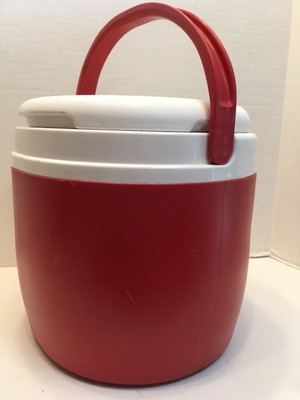 Igloo Red 2 Gallon Water Cooler Jug -- Camping Sports Dog Bowl