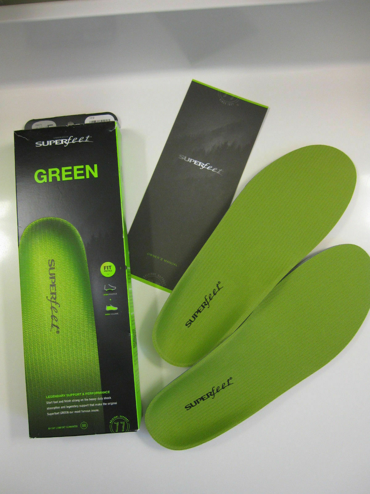 Superfeet Unisex Insoles, Size F - Green for sale online | eBay