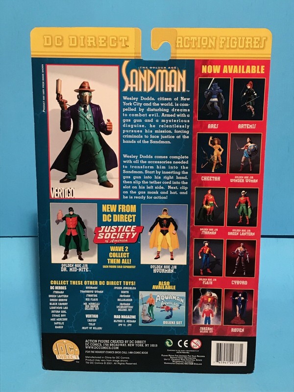 DC DIRECT SANDMAN ACTION FIGURE!! NM! SEALED!! JUSTICE