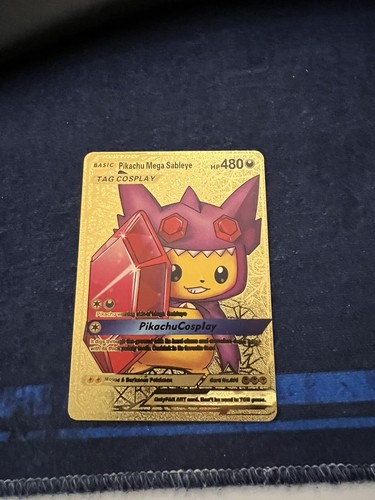 Pikachu Mega Sableye & Morpeko V 2枚セット Pokemon Pikachu Mega Sableye 480HP Black Foil Card Full