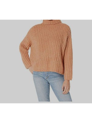 

FREE PEOPLE Женский оранжевый свитер с длинным рукавом и воротником-хомутом