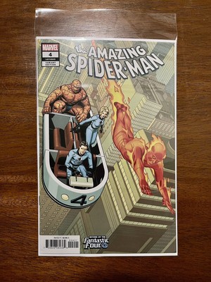 AMAZING SPIDER-MAN #4 Marvel 2018 LGY #805 Chris Sprouse Fantastic Four Variant