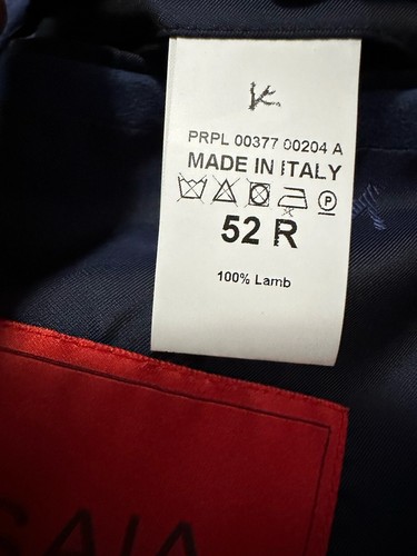 Pre-owned Isaia $5750  Men's Double Breasted Suede Blazer Navy 42 Us ( 52r Eu ) Italy In Blue