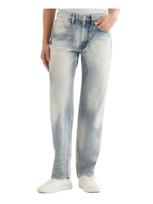 Женские светло-голубые потертые джинсы LUCKY BRAND с застежкой на молнию и пуговицы 4\27