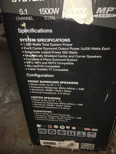 Dresden Acoustics DS-9 5.1 Home Theater System