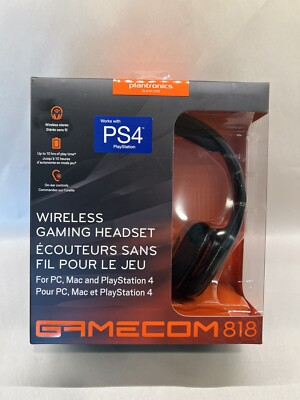 Brand New Plantronics GameCom 818 Wireless Gaming Stereo Headset for PC MAC PS4