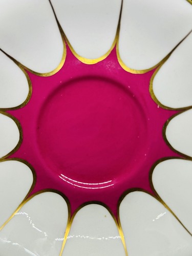 Vintage Royal Albert Trio Tea Cup Saucer Dessert Plate Pink Black Gold on White