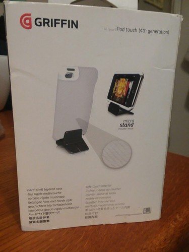 Griffin Elan Form case Graphite Hard Cover Micro Stand Apple iPod Touch 4th Gen
