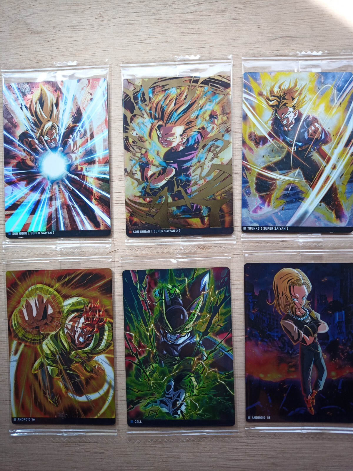 ドラゴンボールZ 少し大きいカード 6セット ドラゴンボールZ