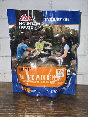 Mountain House Chili Mac With Beef Freeze-Dried Camping & Backpacking 2 Servings