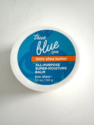 True Blue Spa 100% Shea Butter All Purpose Super Moisture Balm 3.5 Oz SEALED