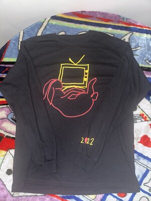 Harry Styles Love On Tour 2022 Bunny TV Puff Print Merch Concert T-Shirt Large