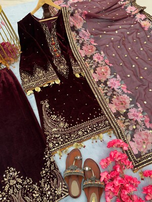 SALWAR KAMEEZ NEW BOLLYWOOD PAKISTANI DRESS INDIAN DESIGNER WEDDING PARTY WEAR