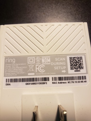 Ring Chime Wi-Fi Extender for Smart Doorbell