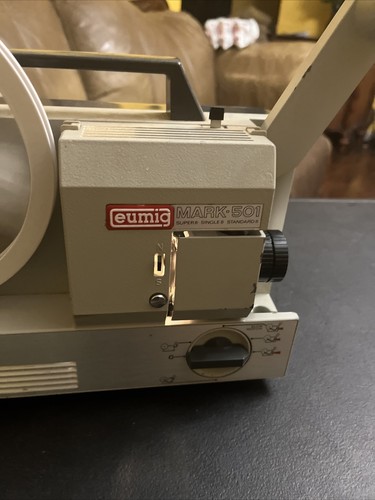 EUMIG MARK 501 SUPER 8/SINGLE 8/STANDARD 8mm Cine Film Projector. Working