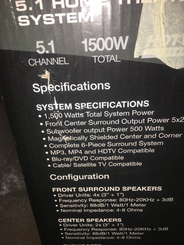 Dresden Acoustics DS-9 5.1 Home Theater System