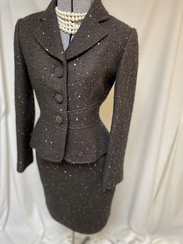 Talbots Skirt Suit Size Petite 6P Vintage 28 X 22.5 Executive Two Piece Set