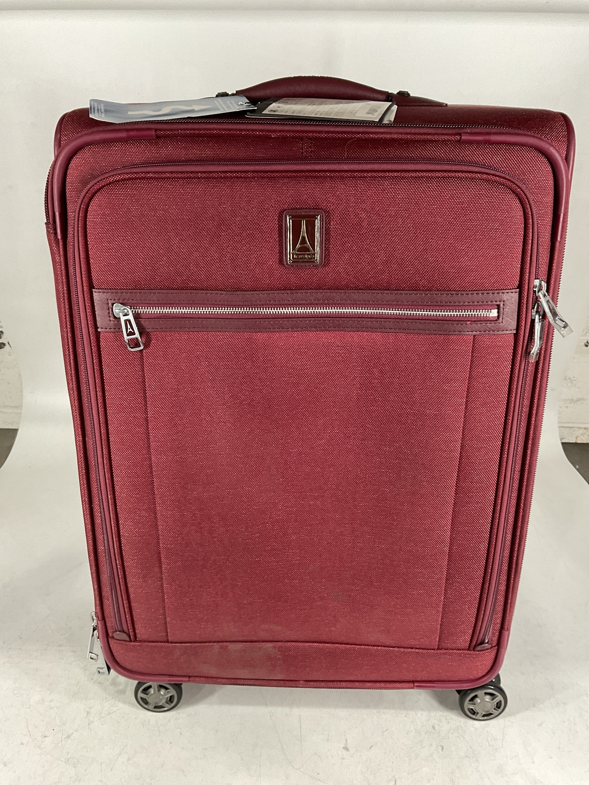 Travelpro Platinum Elite Softside Expandable Luggage, 8 Wheel Spinner Suitcase,