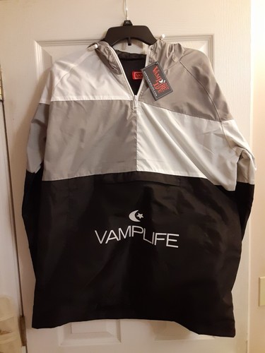 Vampire Life Pullover Jacket Brand New With Tag Men's Sz Large Black/Gray White