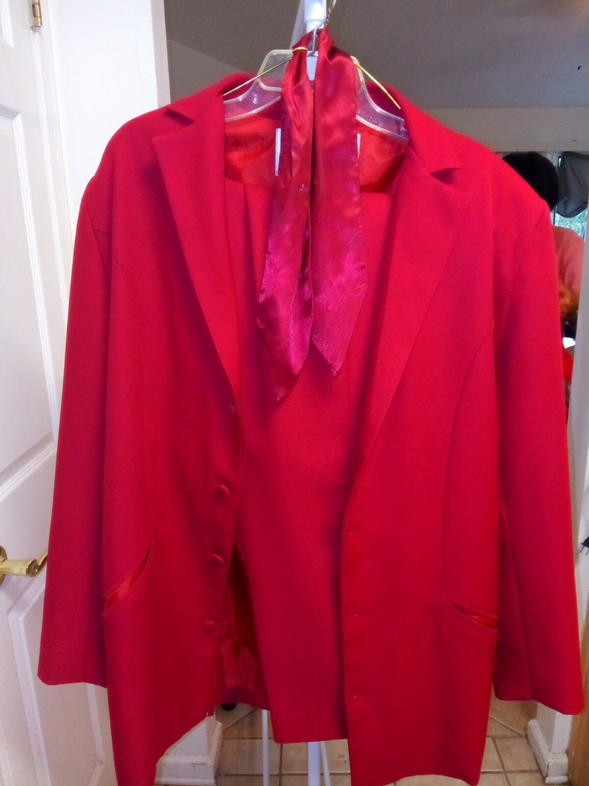 Red Elvis gospel suit