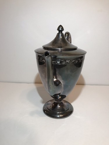 Vintage Wilcox S.P. Co. Silver Plate Coffee Tea Pot Server Sugar Bowl Set N 7016