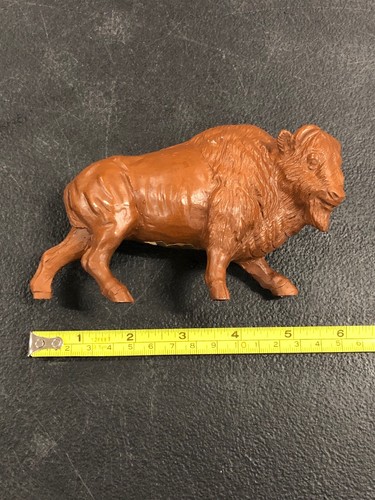 Vintage MCM Red Mill MFG. Bison Buffalo Figurine Handcrafted USA