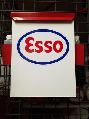 レア！白色！1950’s ESSO エッソ オイルドロップ ビンテージ 貯金箱 エッソボーイ ドロップボーイ いってきくん Esso 鋳物 貯金箱