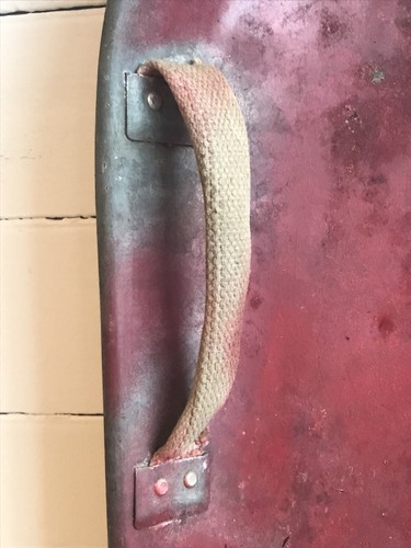 Vintage Galvanized Metal Sled Unique Snow Winter