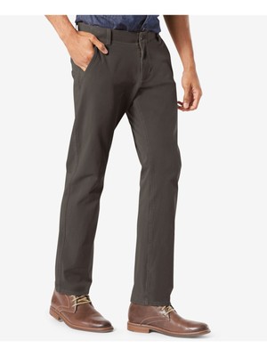 

DOCKERS Mens Grey Stretch, Tapered, брюки, Серый, 399000005