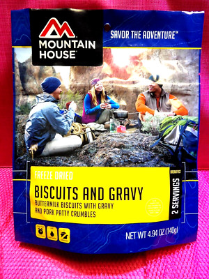 Mountain House Freeze Dried Food  ''Biscuits and Gravy Breakfast Pouch ~NEW~