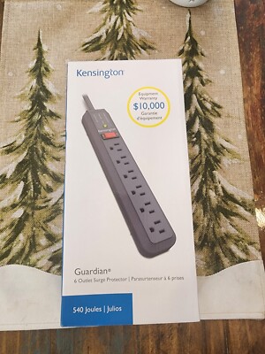 Kensington Guardian 6-Outlet Surge Protector Power Strip **NEW **FREE SHIPPING