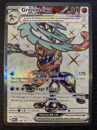 ポケモンカードゲーム greninja ex Greninja ex Ultra Rare Pokemon Card Twilight Masquerade 106
