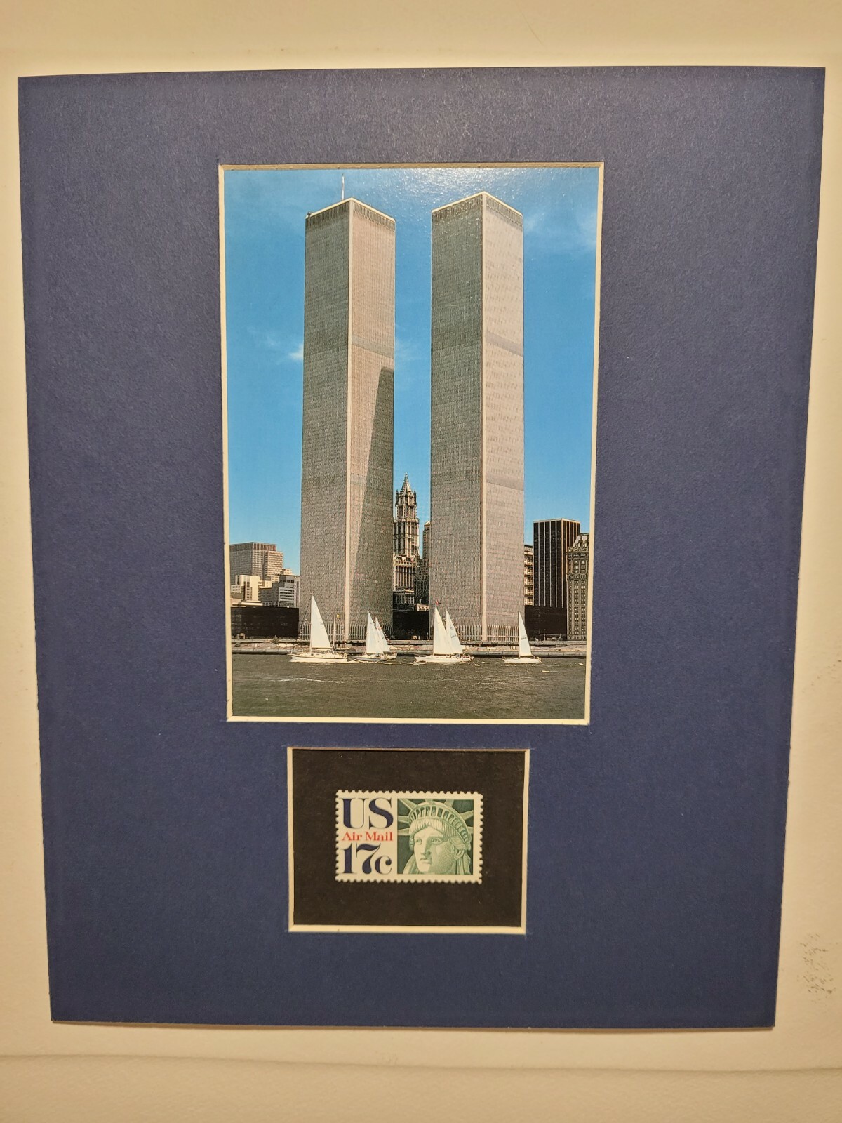 WORLD TRADE CENTER - TWIN TOWERS - NYC - FRAMEABLE POSTAGE