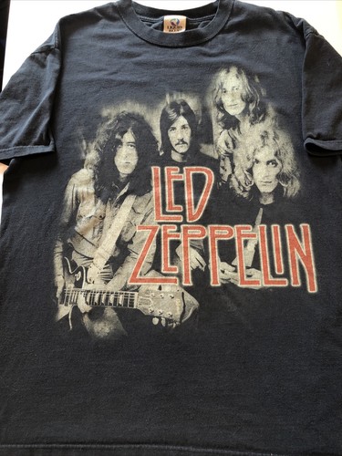 Vintage 90 s Short Sleeve T Shirt MADE USA LED ZEPPELIN LIQUID
