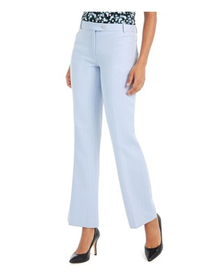 

CALVIN KLEIN Женские голубые текстурированные брюки Modern-fit Wear To Work, Light blue, S01P9036