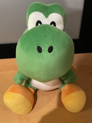 Super Mario Plush SAMPLE LARGE SANEI YOSHI WITH SAMPLE TAG EXTREMELY RARE