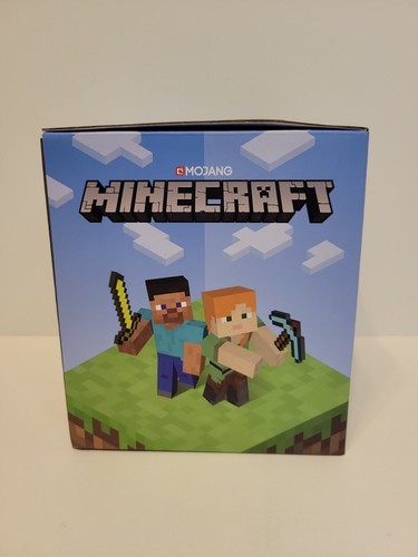 Minecraft Dirt Block Digital Alarm Clock- Plays Minecraft Music & Mood Light