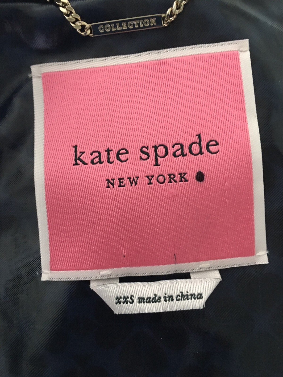 Kate Spade New york Women's Polyurethane Rain Jacket Trench Coat size XXS