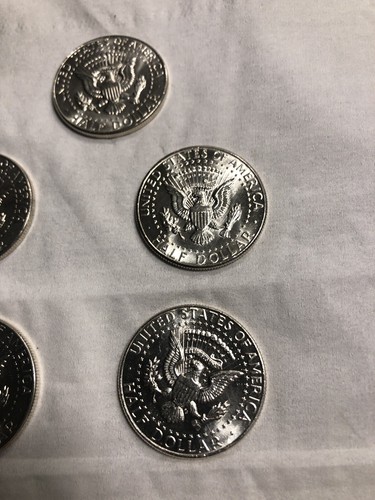 (5) Lot OfFive 1964 John F. Kennedy 90% Silver Half Dollars - BU Beautiful Coins