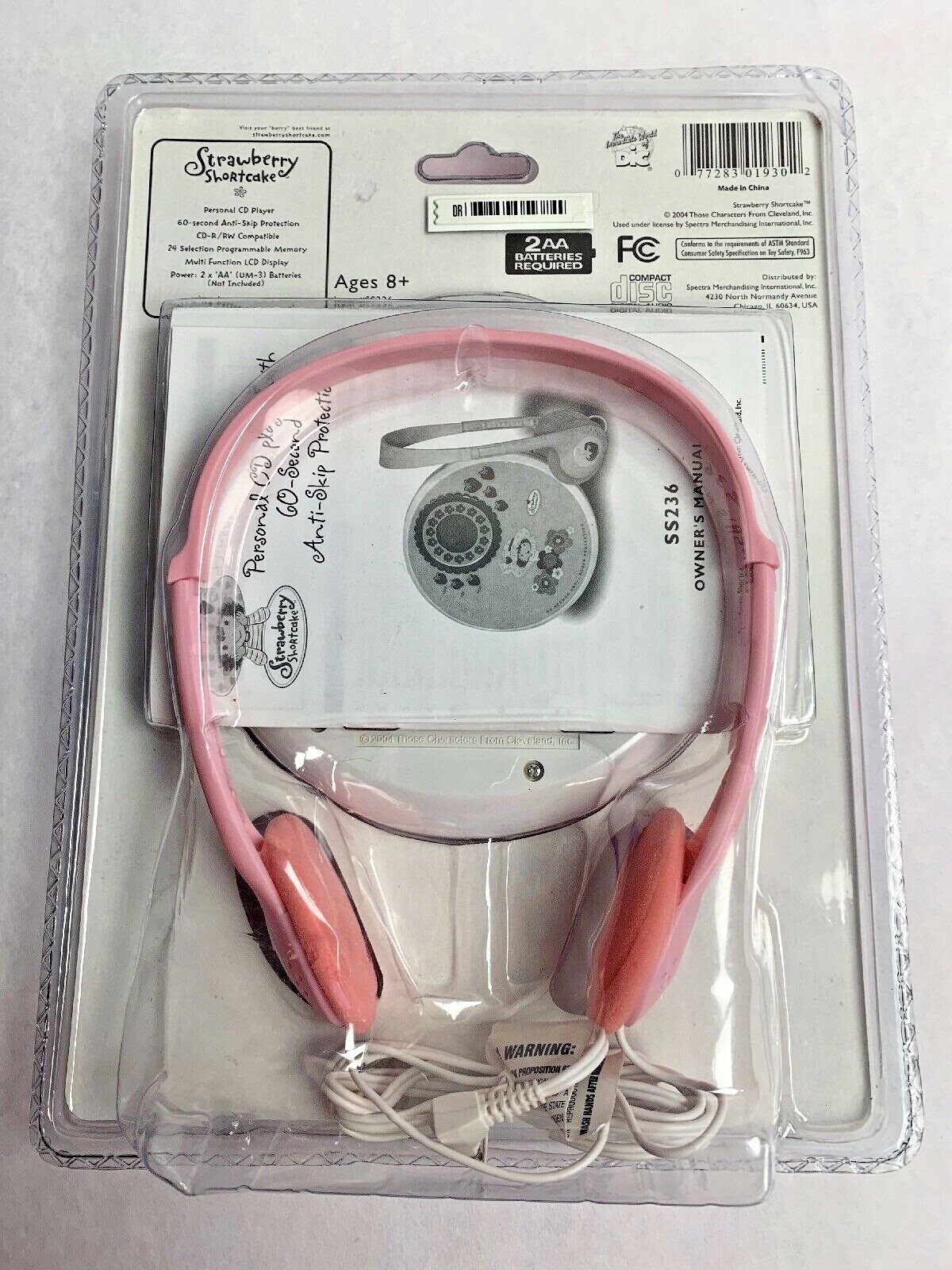 Strawberry Shortcake Personal CD Player Brand New Factory Sealed Free Shipping
