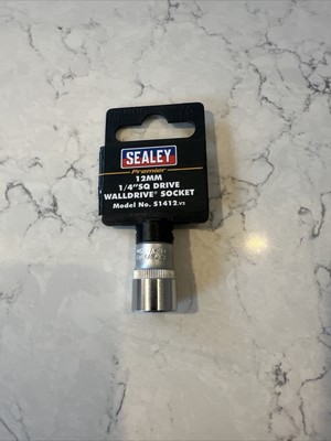 Sealey S1412 WallDrive? Socket 12mm 1/4''Sq Drive