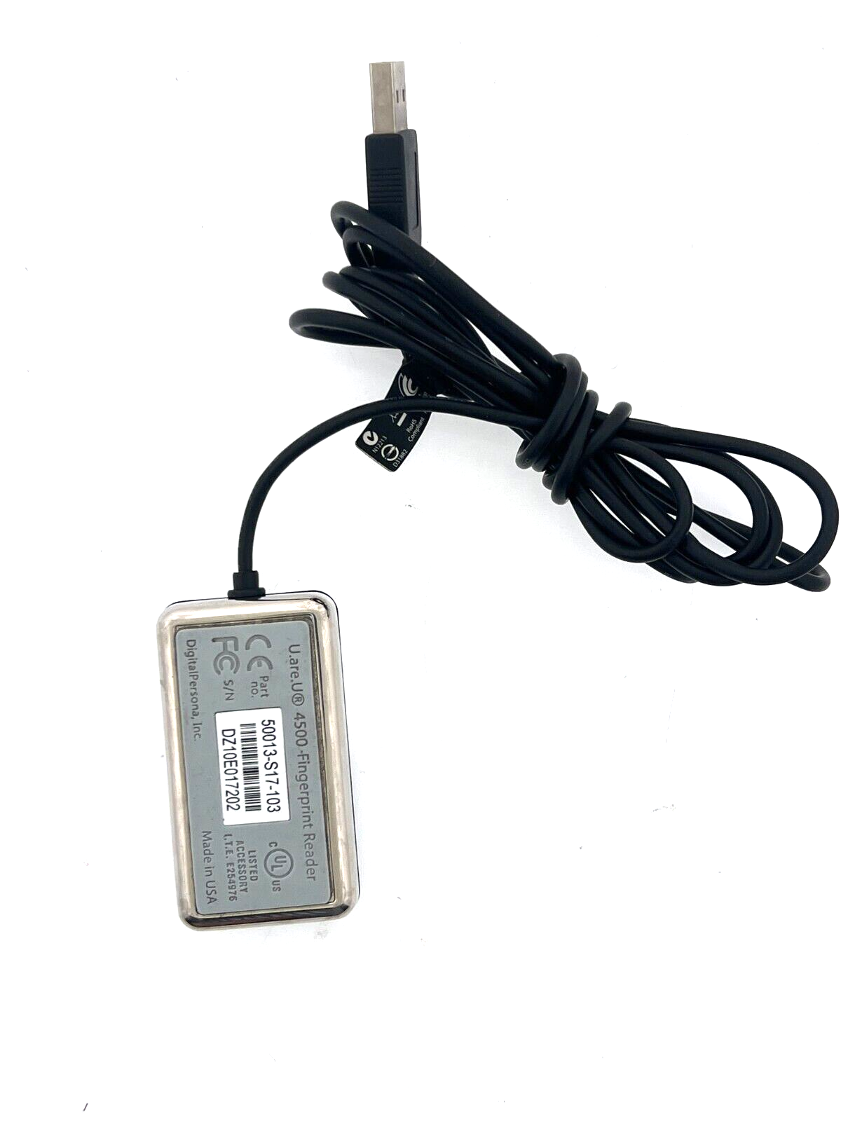 DIGITAL PERSONA *U.are.U 4500* USB FINGERPRINT READER SCANNER AS IS!!