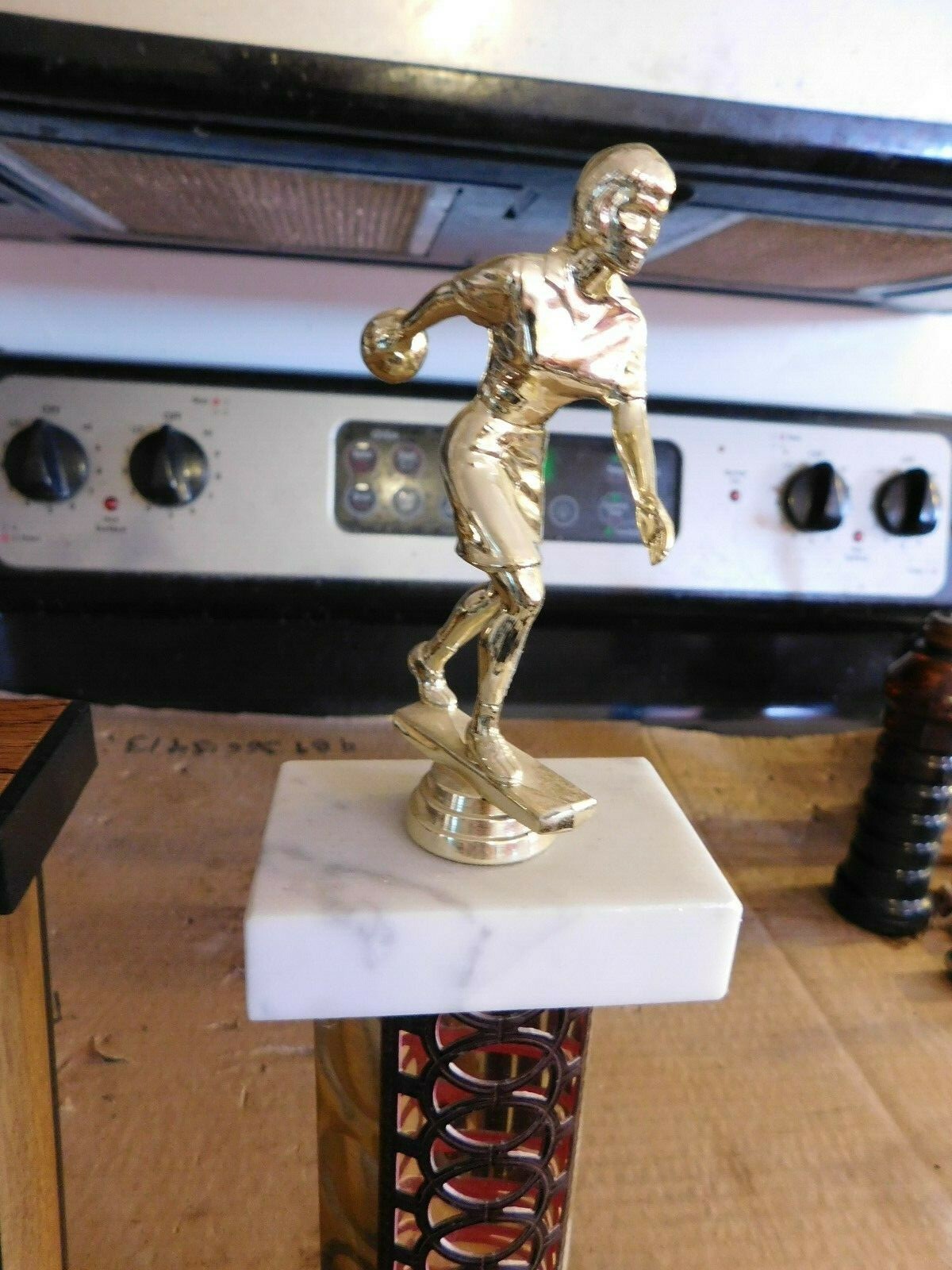 PAIR OF MID-CENTURY BOWLING TROPHIES  GROUP #11