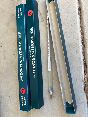 Precision Hydrometer ''Specific Gravity''   234342 & 103160 (Lot of 2)- USED