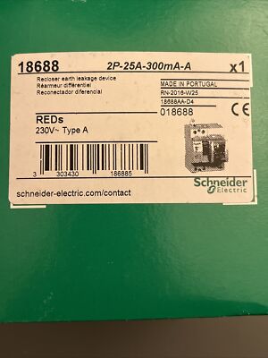 Schneider Electric 18688 Acti9 REDs Residual Current Circuit Breaker re-closer