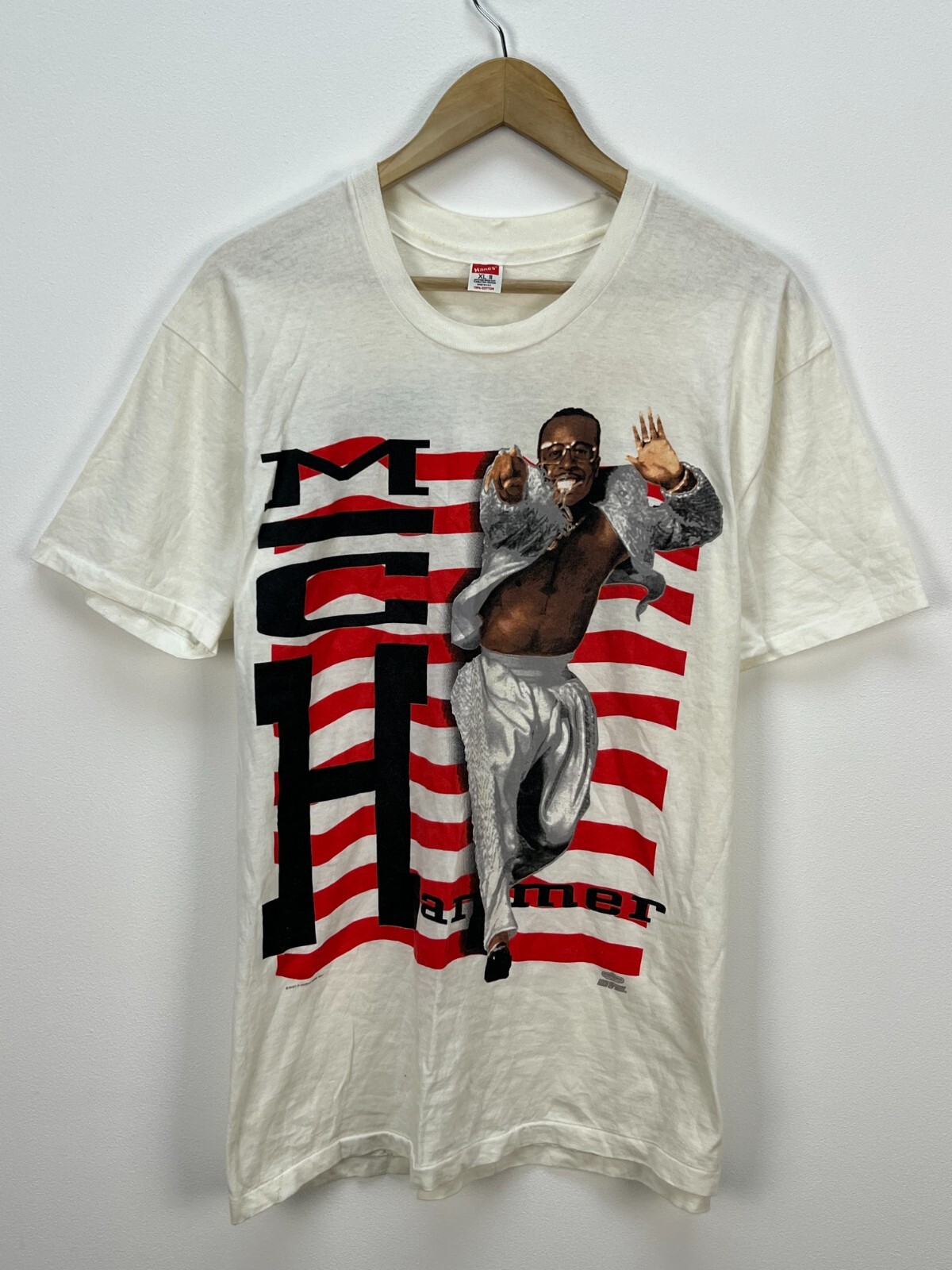 MC Hammer 1991 All The World's Tour Tee T-Shirt Vintage