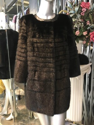 Ranch Mink Fur Stroller Leather Detail
