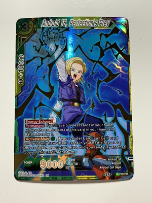 DBS Dragon Ball Super : Android 18, Perfection's Prey Gold Stamped NM