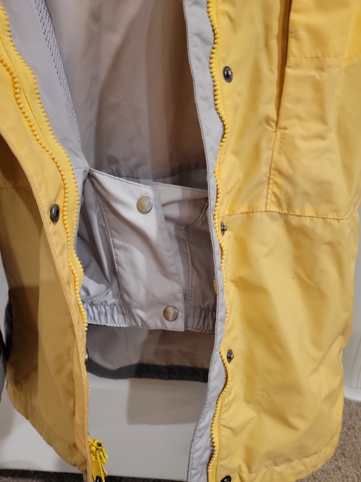 Columbia Challenge Series Ski Snowboarding Jacket Women's M Yellow Grey